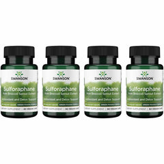 Swanson Sulforaphane bottle front with 0.4% sulforaphane label for daily support