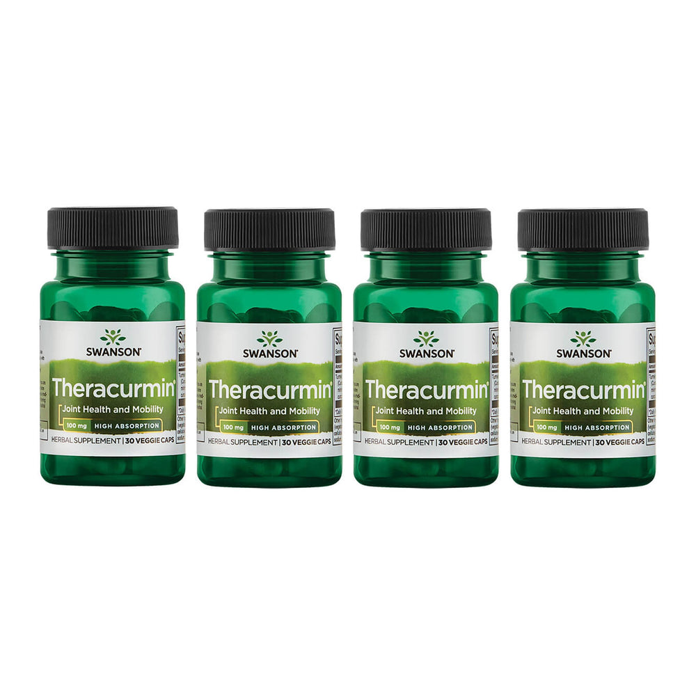 Swanson Theracurmin bottle front shows high absorption turmeric for joint support.