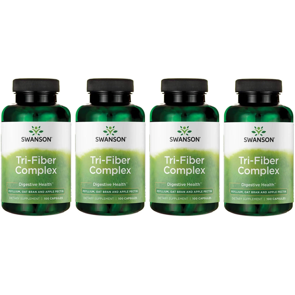 Swanson Tri-Fiber Complex bottle front view for daily digestive support.