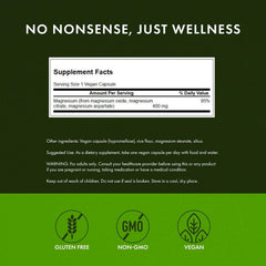 Swanson Triple Magnesium Complex label highlighting the blend for absorption