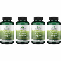 Swanson Turmeric & Black Pepper bottle front supports digestion and joint comfort