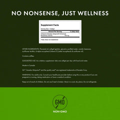 Swanson Ubiquinol 100 mg label artwork emphasizing non-GMO and Kaneka nutrients