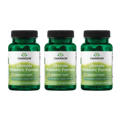 Swanson Ultimate Probiotic bottle front highlighting 66B CFU for gut balance.