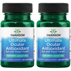 Swanson Ultra Ocular Antioxidant bottle featuring Lutemax 2020 for daily eye support (pack of 2)