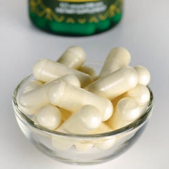 Swanson Ultra capsules closeup displaying DRcaps veggie capsules for gentle digestion.
