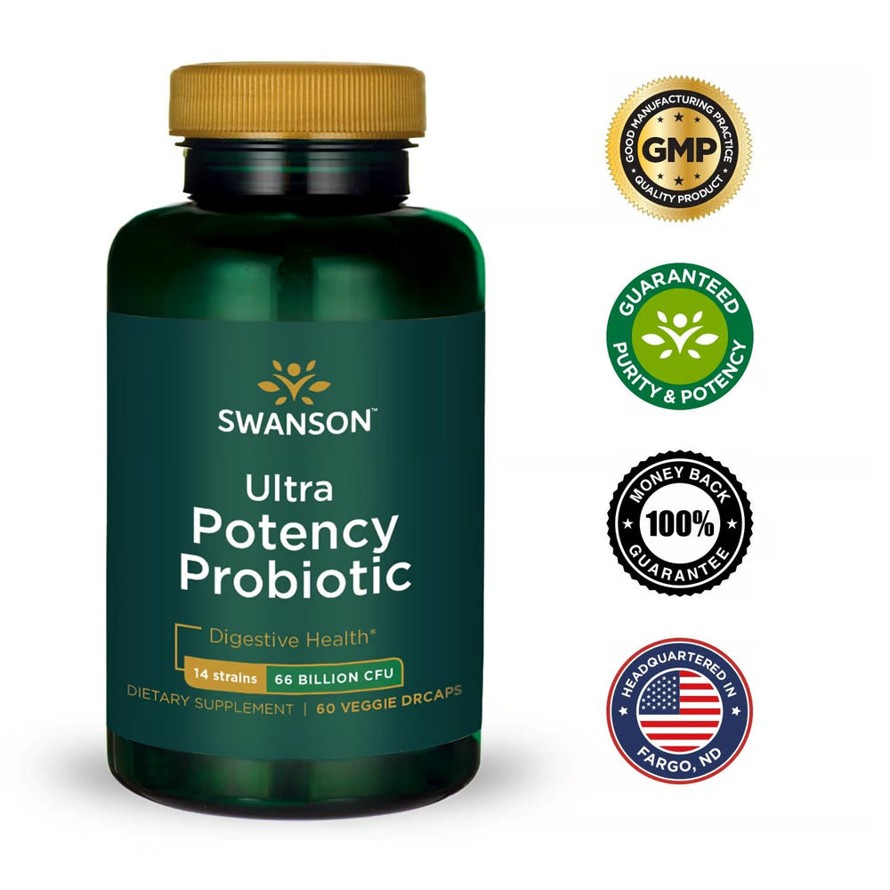 Swanson Ultra prebiotic NutraFlora scFOS supports friendly gut bacteria.