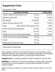 Swanson Vitamin B-125 Complex tablets close-up highlighting daily mood support