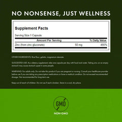 Swanson Zinc Gluconate 2-pack display emphasizing value and convenience