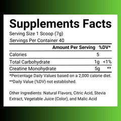 Sweet Cre Creatine Monohydrate Fruit Punch bottle ready for daily use