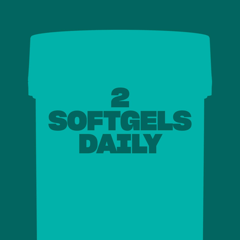 Daily-use scene featuring a softgel from Swisse PQQ-DHA