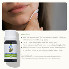SwissJust Tea Tree Oil used in mouthwash for oral care.