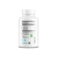 Swolverine Probiotix bottle back label with usage directions for gut balance.