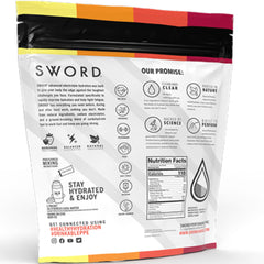 SWORD PERFORMANCE electrolyte Lemonade stick-pack delivers refreshing on-the-go hydration.