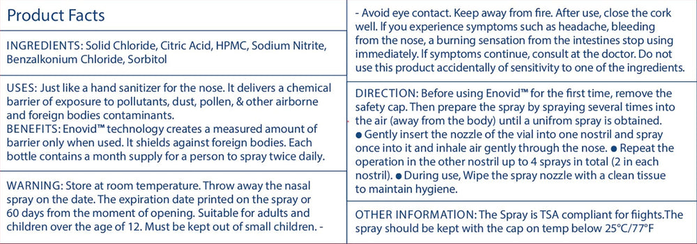 Detail of the Enovid spray nozzle by Symo Kane for smooth delivery.