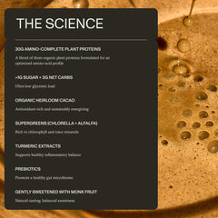 Synchro Genesis label closeup emphasizes clean ingredients and no added sugar.