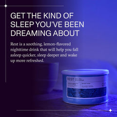 Synchro Rest Sleep powder dissolving in water for a smooth nightly ritual
