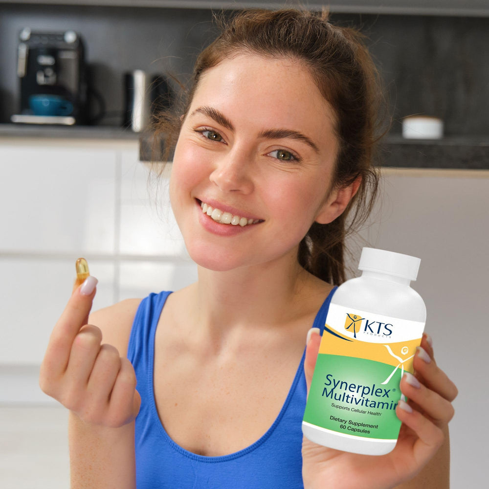 Synerplex Multivitamin on pantry shelf for convenient everyday use