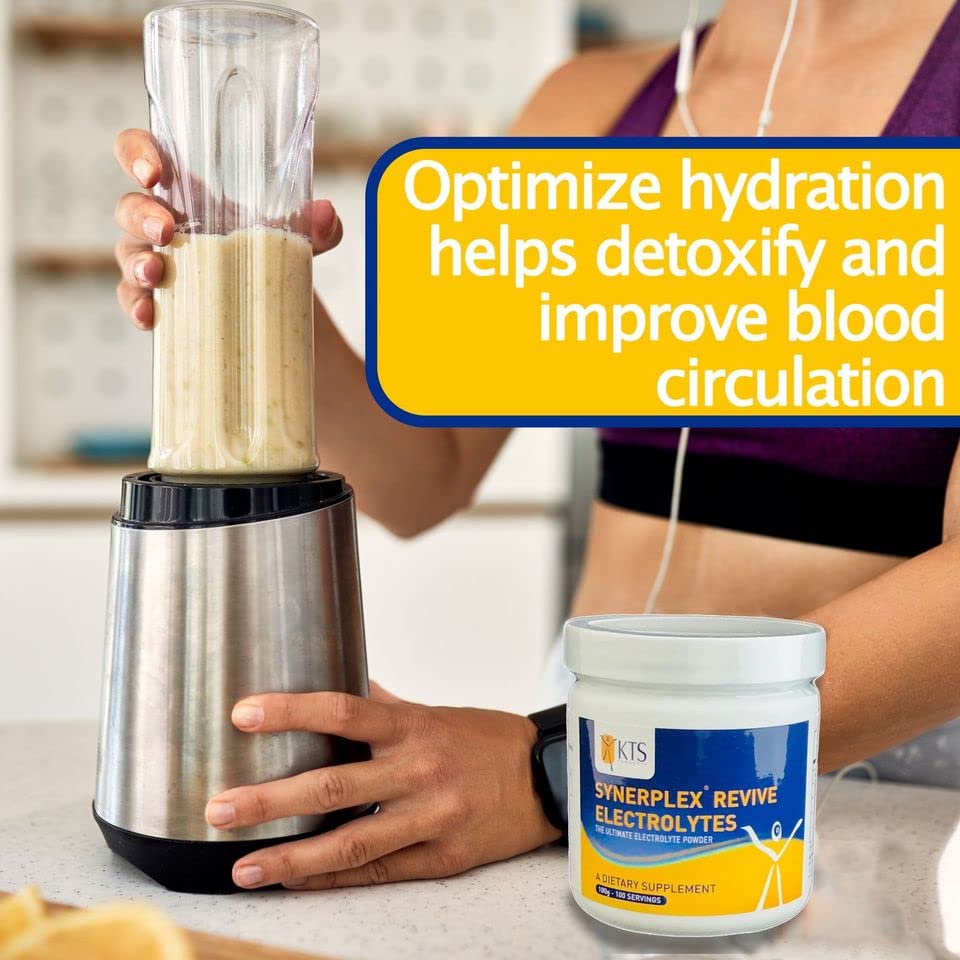 Synerplex Revive powder in a shaker during workout for steady energy.