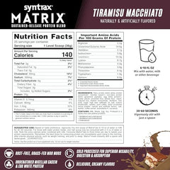 Syntrax Matrix Tiramisu Macchiato scoop showing precise measuring for easy mixing
