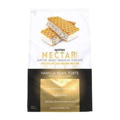 Syntrax Nectar Sweets Vanilla Bean Torte tub with label, zero carbs and zero fat