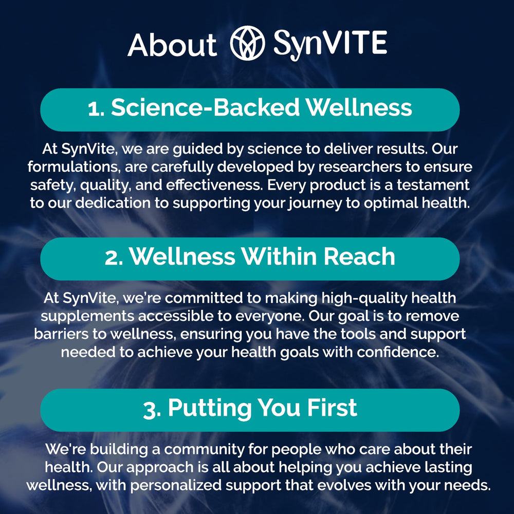 SYNVITE LymphaFlo made in USA label emphasizes quality manufacturing.