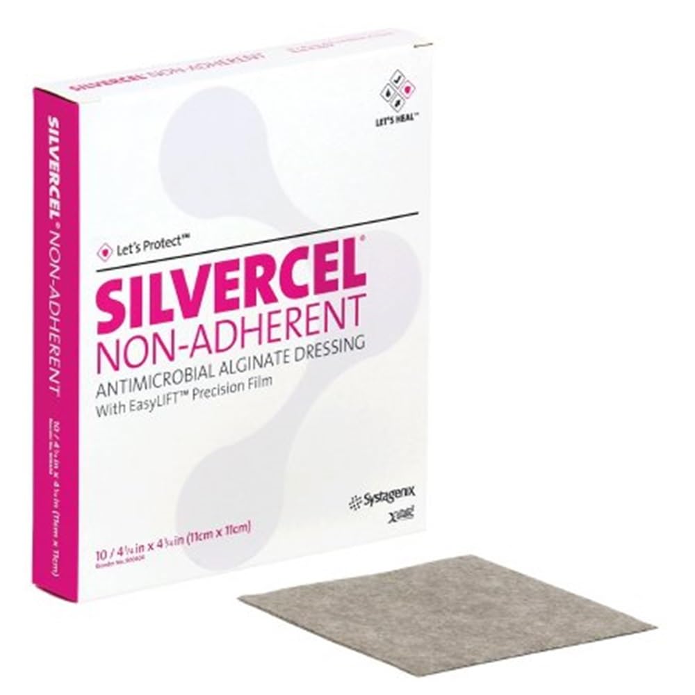 Systagenix Silvercel non-adherent antimicrobial alginate dressing maintains moisture and reduces odor