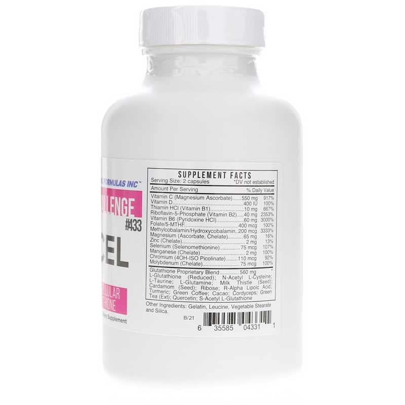 Systemic Formulas GCEL capsules close-up showing compact daily form.