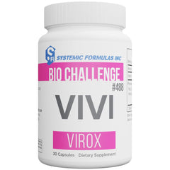 Systemic Formulas Vivi Virox bottle showing immune support capsules for daily wellness