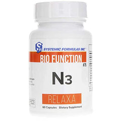 Systemic Formulas N3 Relaxa bottle front for calm nerves and natural support