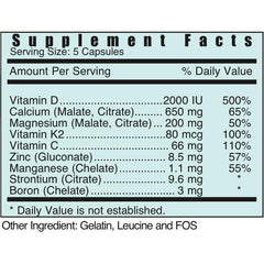 Systemic Formulas CAL Calcium Plus label graphic highlights D3 and K2 benefits.
