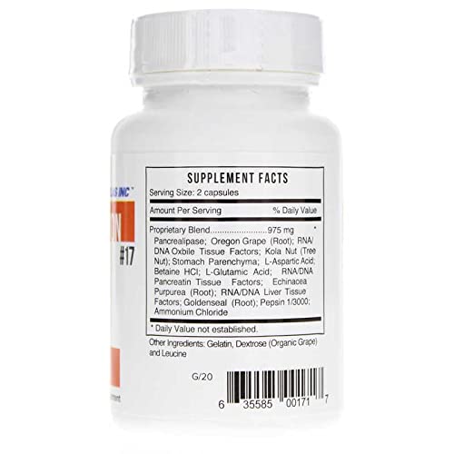 Systemic Formulas D - Digest dosing guidance for meals
