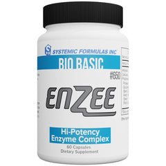 Systemic Formulas ENZEE bottle and label showing potent enzyme blend for flexible metabolism