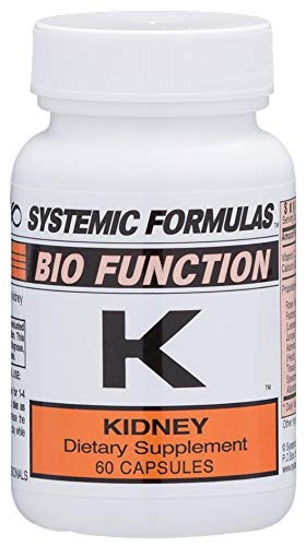 Systemic Formulas K Kidney bottle front view for kidney and bladder health support