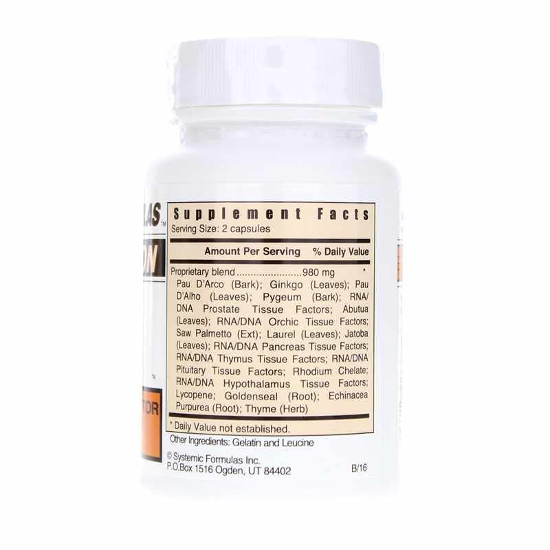 Systemic Formulas MPC box communicates healthy prostate support potential.