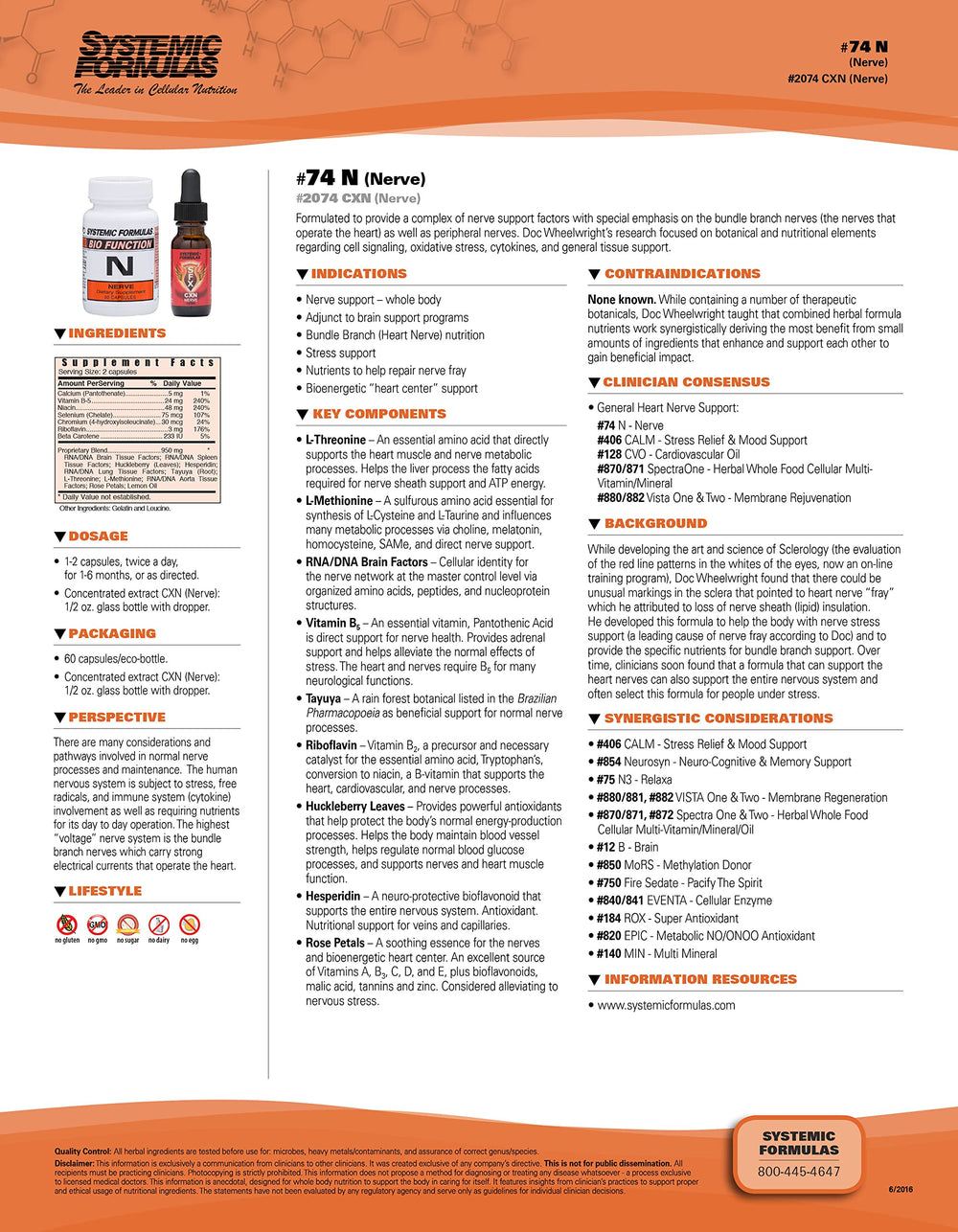 Systemic Formulas Nerve capsules closeup for easy daily intake