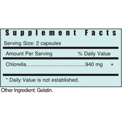 Systemic Formulas REL - CHLORELLA label detail emphasizes detox-support ingredients.