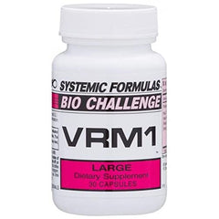 Systemic Formulas VRM1 garlic oil bottle with mild aroma for flavorful daily use.