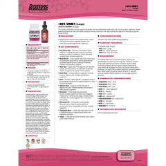 Systemic Formulas VRM1 garlic oil label close-up highlighting flavor profile.