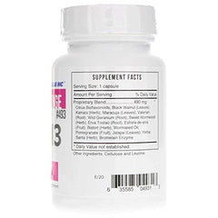Systemic Formulas VRM3 bottle pour demonstrates convenient daily dosing.