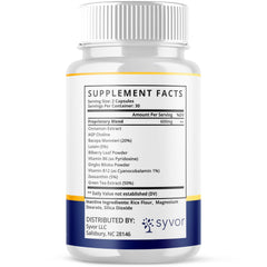 Syvor Brain Defender bottle dispensing capsules for daily use.