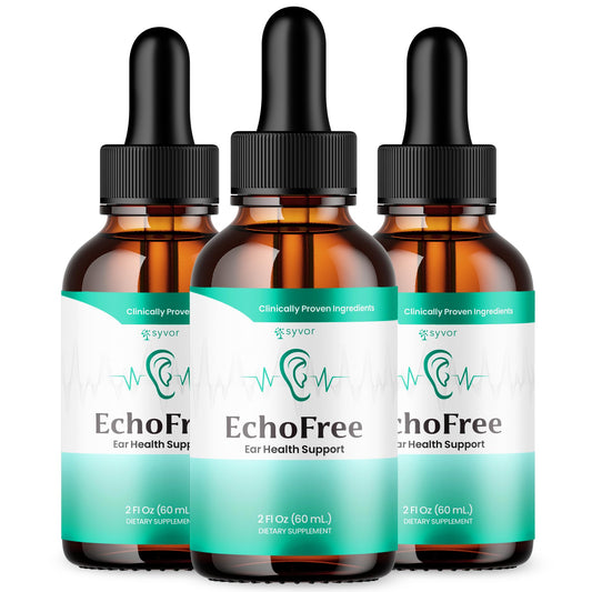 Syvor Echo Free Drops bottle for daily ear health support.