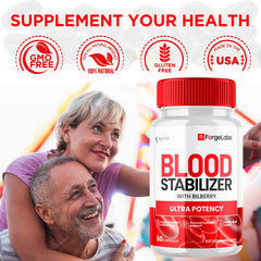 Syvor ForgeLabs Blood Stabilizer bottle back detailing natural ingredients and benefits.