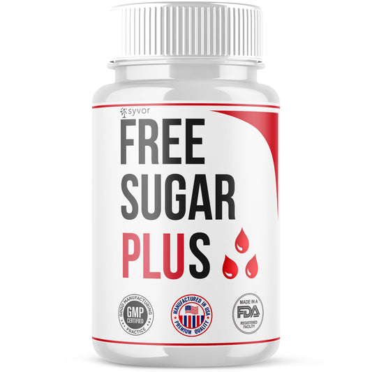 Syvor Free Sugar Plus Capsules bottle-front for daily wellness support