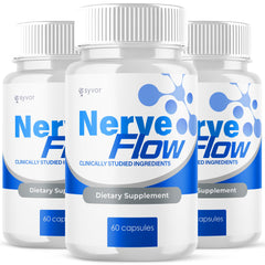 Syvor Nerve Flow capsules bottle max-strength, all-natural support for daily activities.