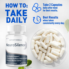 Syvor Neurosilence capsules close-up with visible capsule texture for daily use.