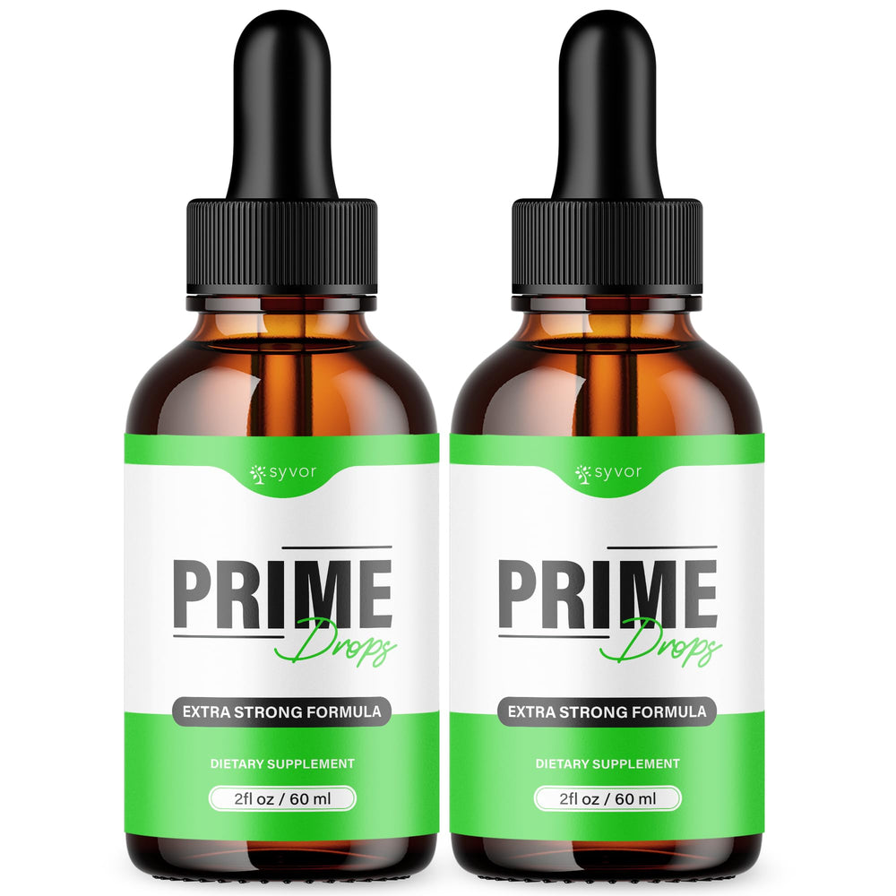 Syvor Prime Drops for Men bottle front designed for an active lifestyle.