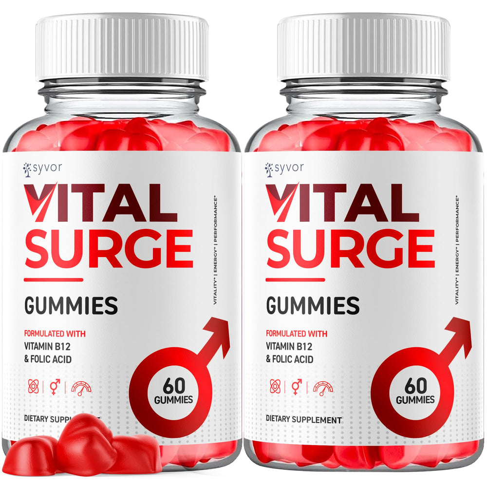 Syvor Vital Surge Gummies two-pack bottles for daily energy support