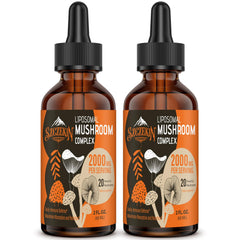 Szczekin Liposomal Mushroom Drops bottle highlighted for enhanced absorption and immune support.