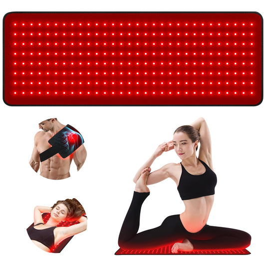 SZDGGZ red light therapy pad with 660nm and 850nm LEDs for precise treatment