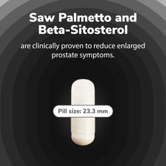 CO2-extracted Saw Palmetto from Szio+ Utiva Prostate Health supports wellness.